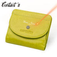 Contacts Free Engraving Fashion Mini Wallet Genuine Leather Coin Purse Women Short Wallets Small Money Bag for Ladies Uni