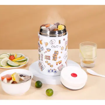 600ML Lunch Box Kids School Food Thermos Isulated Food Jar Thermos for Hot  and Cold Food