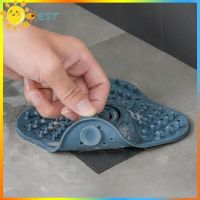 Fan-shape Silicone Floor Drain Kitchen Sink Strainer Waste Plug Hair Filter