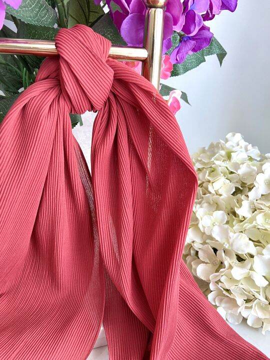 benang hijau instant shawl
