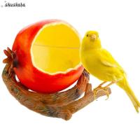 SHUSHABA Conure Parakeet น่ารักขนาดเล็กสัตว์ N1N รูปร่างผลไม้อุปกรณ์เสริมกรงแก้วน้ำอุปกรณ์ให้อาหารนกนกแก้วชามอาหาร