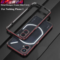 สำหรับ Nothing Phone 1เคสอะลูมิเนียมกรอบกันชนโลหะบาง + เคสโทรศัพท์ป้องกัน Carmera