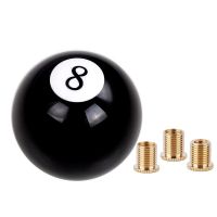 【DT】 hot  Black 8 eight Pool Billiard Ball Gear Shift Knob w/ Adapter Universal Vehicle AT/MT Shifter Lever Head Acrylic Car Accessories