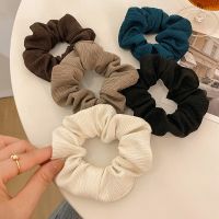 ▬ 2022 Autumn Korean Style Scrunchie Women Girl Elastic Hair Rubber Bands Accessories Tie Hair Ring Rope Holder Headwear Headdress