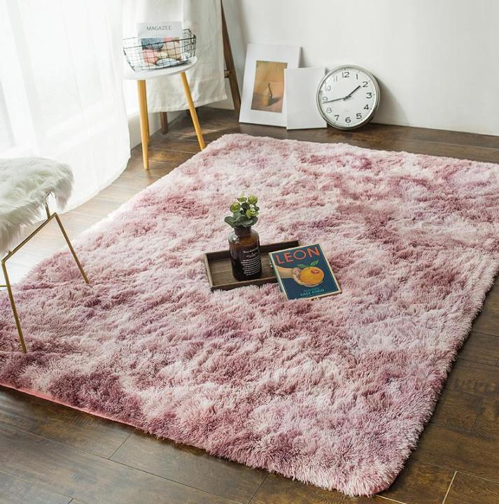 พรมปูพื้น-พรมปูห้องนอน-พรมขนนุ่มทูโทน-80-160cm-พรมปูพื้นขนนุ่มกันลื่น-carpet-rugs