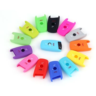 dvvbgfrdt Pusakieyy 10 Pcs/Lot Of New Replacement Silicone Key Case Cover For BMW Remote Shell Blank Keyless No Logo Car Accessories Auto