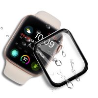 3D Curved Edge No Tempered Glass for Apple Watch Series 3 2 1 38MM 42MM Screen Protector film for iWatch 4/5 40MM 44MM Full glue Printing Stamping