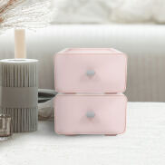 HomeBase ACCO Hộp nhựa dạng ngăn kéo có thể xếp chồng lên nhau thành tủ