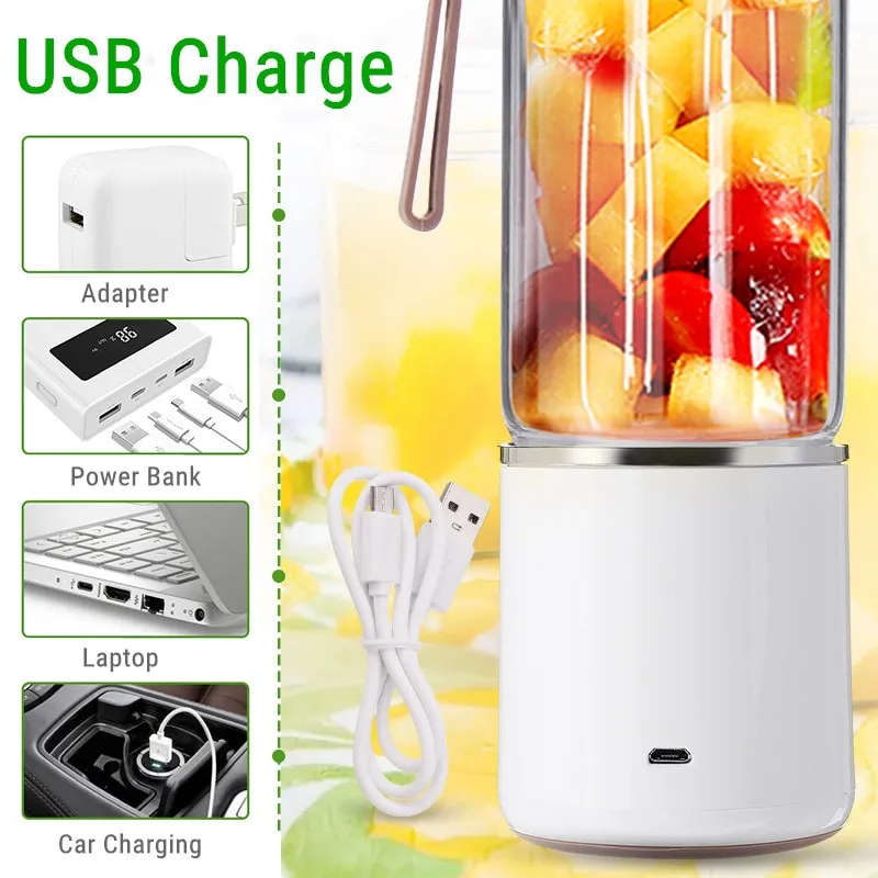 ANYUFA Rechargeable Mixers Fresh Juice Blender Portable USB Juicers Bottle  Mini Fast Electric Portable Blender Smoothie