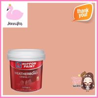 สีน้ำทาภายนอก NIPPON PAINT WEATHERBOND สี CLAY BUSHED #NPR1368P กึ่งเงา 9 ลิตรWATER-BASED EXTERIOR PAINT NIPPON PAINT WEATHERBOND CLAY BUSHED #NPR1368P SEMI-GLOSS 9L **ลดราคาจัดหนัก **