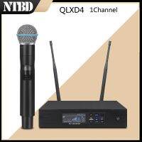 NTBD-Pro QLXD4-BETA58/Beta87 UHF ไร้สายแบบการแสดงบนเวทีไดนามิกในระยะทางไกล