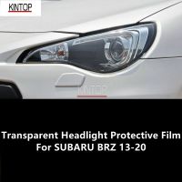 For SUBARU BRZ 13-20 TPU Transparent Headlight Protective Film, Headlight Protection,Repair Film Modification Accessories Refit