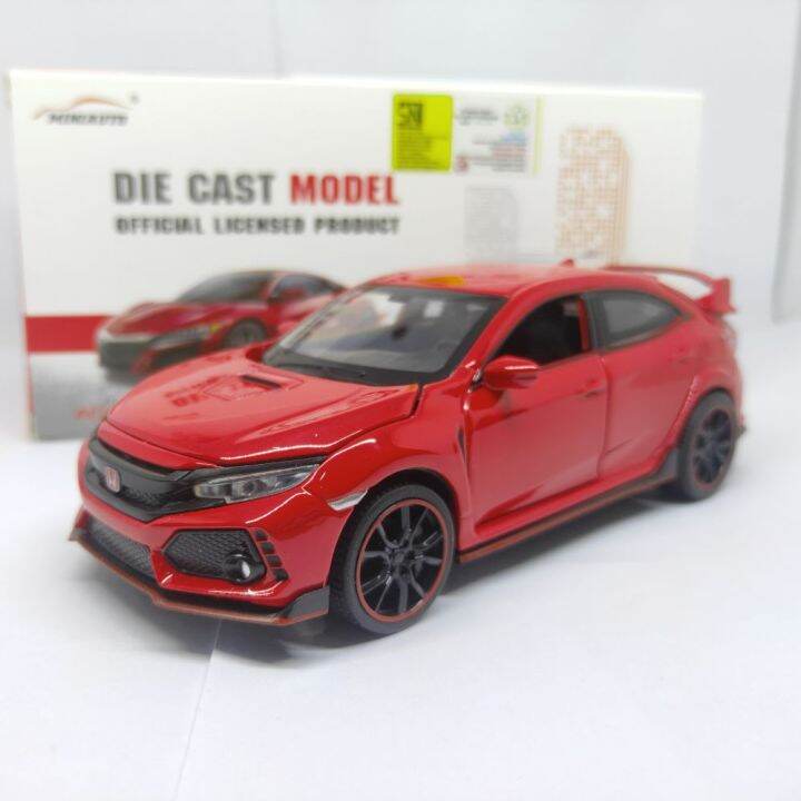 Diecast Miniatur Mobil Honda Civic Type R Turbo Merah Limited Die Cast