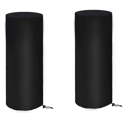 2X Patio Heater Covers Waterproof Outdoor Heater Cover 210D Oxford Waterproof, Windproof, Protection Around 50X50X120 cm