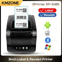 เครื่องทำสติ๊กเกอร์บาร์โค้ดความร้อนเครื่องพิมพ์ฉลาก XP-365B Xprinter 20-80มม. กระดาษใน USB มือถือบลูทูธ Supermaket สำหรับ Windows/linu