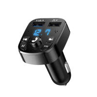 Mp3 Car Charger แฮนด์ฟรี Bluetooth 5.0เครื่องส่งสัญญาณ FM MP3 Player เครื่องรับสัญญาณเสียงแฮนด์ฟรีแบบไร้สาย Dual USB Car Adapter