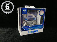 Philips หลอดไฟหน้ารถยนต์ Racing Vision+150% 3700K H7 ของแท้ 100% 2 หลอด/กล่อง จัดส่ง ฟรี