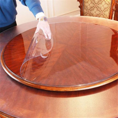 【Lucky】Soft Glass PVC Tablecloth Waterproof Clear Table Cover Transparent Desk Mats Pads