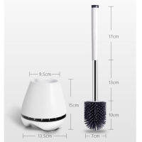 With stand Rubber Head Toilet Brush Holder Toilet Cleaning Brush For Toilet Wall Hanging Household Cleaning Bathroom Accessories