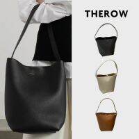 Authentic purchasing agent The/row bag womens bucket pebbled genuine leather cowhide crossbody shoulder handheld tote for women 【OEM】▲∋■