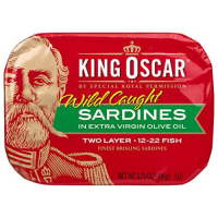 คิงออสการ์ ปลาซาดีนในน้ำมันมะกอก 106 กรัม - King Oscar Sardines in Extra Virgin Olive Oil 106g