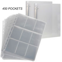 450 Pockets A4 3Ring Clear Twill Binder 11Holes Photocards Notebook Photo Album Cards Personal Diary Game trading card storage