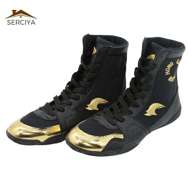Serciya Kick Boxing Shoes Wrestling Boots Practice For Grappling