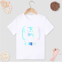 เสื้อคอกลมแนวเสื้อยืดสำหรับเด็กพิมพ์ลายสีชมพูสไตล์ Y2K สำหรับกลางแจ้งเสื้อเสื้อยืดลำลองที่เรียบง่ายแขนสั้นเด็กใหม่สำหรับฤดูร้อน