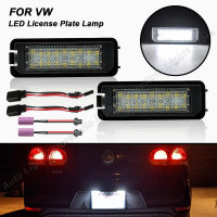 สำหรับ VW Golfgti MK4 MK5 MK6 MK7โปโล P Assat Lupo กระต่าย S Cirocco 2ชิ้น LED ไฟป้ายทะเบียน C An BUS Led จำนวนแผ่นโคมไฟ