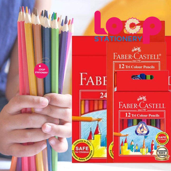 Faber Castell Tri Colour Pencils 12243648 Lazada