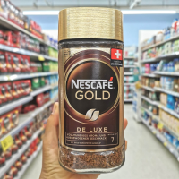 Nescafe Gold Deluxe Freeze-dried Instant Coffee เนสกาแฟ โกลด์ เดอ ลุกซ์คอฟฟี่ กาแฟสำเร็จรูปชนิดฟรีซดราย 200 กรัม