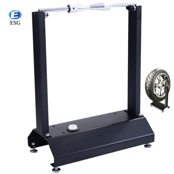 Portable Motorcycle/Bicycle Wheel Balancer, Rim Tire Balancing Spin