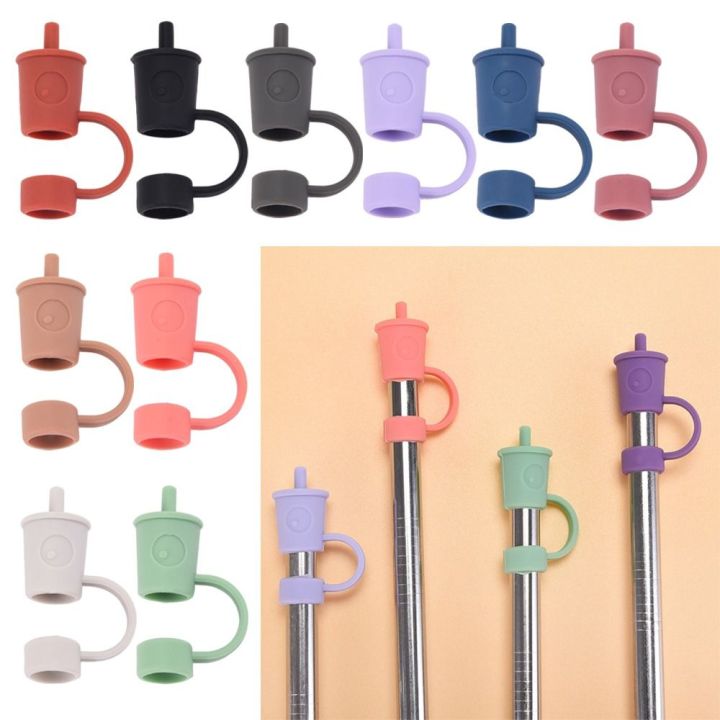 Straw Cover Silicone Reusable Drinking Dust Plug Airtight Cap Tips  Accessories