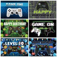 Game On Baby Boy Birthday Hot Video Electronic Game Photography Background Decor Photo Studio Backdrop Photocall Photographic