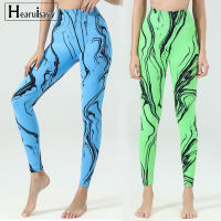 Tie Dye Nude Womens Pants GYM Running Workout Tights High Waist Seamless Leggings For Women Elasticity Fitness Breathable Pants