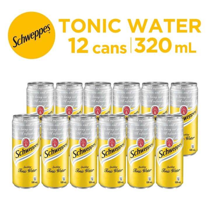 Schweppes Tonic Water 320mL - Pack Of 12 | Lazada PH