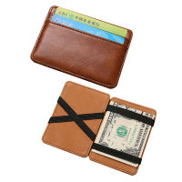Slim Magic Wallet Mens Mini Multifunctional Bifold Short Purse PU Leather Credit &amp; ID Card Holder Money Belt Cash Case Ba060