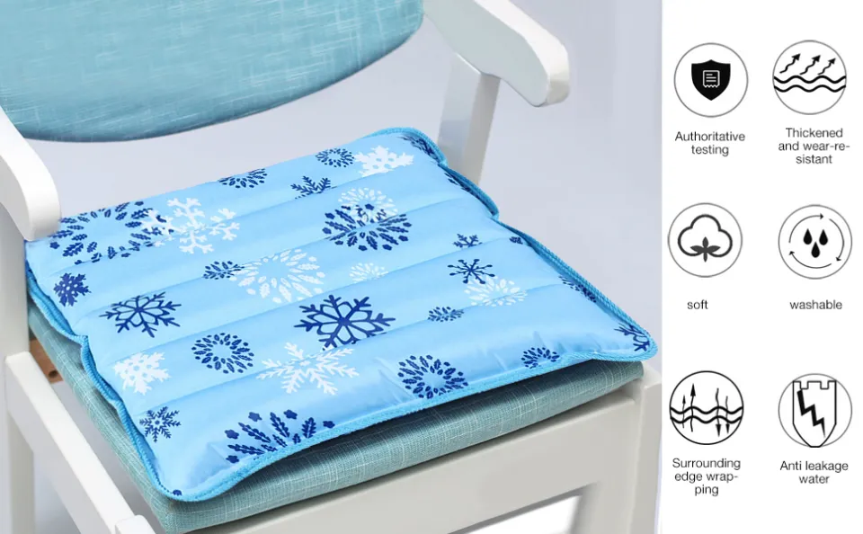 Cooling Mat, Cool Pillow Ice Pillow,Water Cooling Seat Cushion for Office  Chair & Car Seat Cushion, Soft Summer Ice Water Pad,Children,Student,Office,Car  