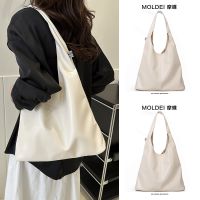 Summer white underarm bag female 2023 new one-shoulder simple large-capacity commuting high-end soft leather tote bag 【QYUE】