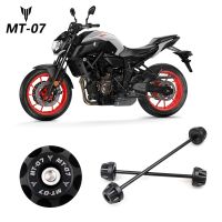 อุปกรณ์ป้องกันตัวเลื่อนแบบส้อมล้อหลังด้านหน้าสำหรับยามาฮ่า MT-07 MT07 MT 07 FZ-07 FZ07 2014-2021อุปกรณ์เสริมเพลาตก