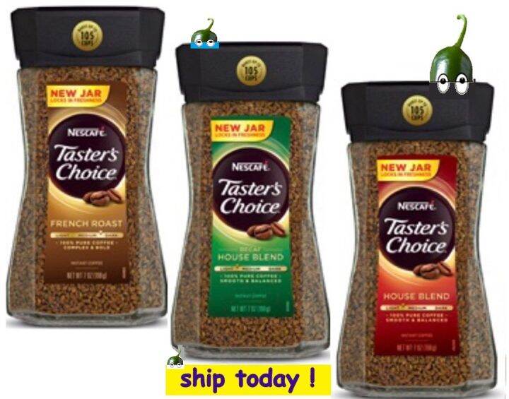 Nescafe Taster's Choice French Roast / Decaf / House Blend Instant