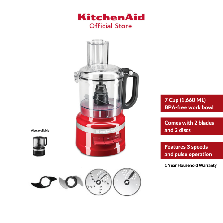 KitchenAid 7 Cup (1,700 ML) Food Processor / Chopper (220 V with BPA