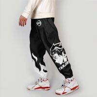 Pantalones Cargo japoneses con estampado 3D, ropa de calle Harajuku, Demon Slayer: Kimetsu no Yaiba, cintura elástica, Harem, Hip Hop, para correr, 2021