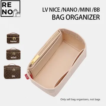 Louis Vuitton lv nice nano/mini/bb bag insert organizer