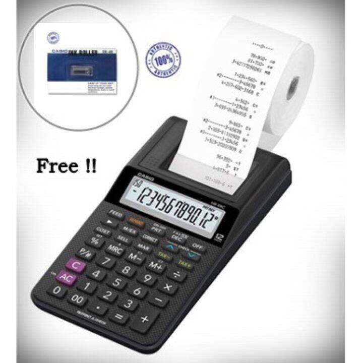 Genuine Free!! Casio Printing Calculator Adding Machine HR8RC