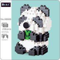 DAIA 66888 Animal Paradise World Panda Bear Pet Bamboo 3D Model DIY Mini Diamond Blocks Bricks Building Toy for Children no Box