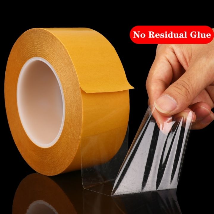 50m-double-sided-tape-pet-acrylic-adhesive-tape-no-trace-clear-sticker-strong-transparent-packing-paper-craft-handmade-card