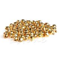 ✿INF✿100pc Small Bell Jewelry Charms 6mm Bead Findings Gold Mixed Color Wedding Craft