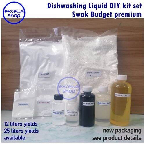 Dishwashing liquid DIY KIT SET PREMIUM SWAK BUDGET pack DIY soap making