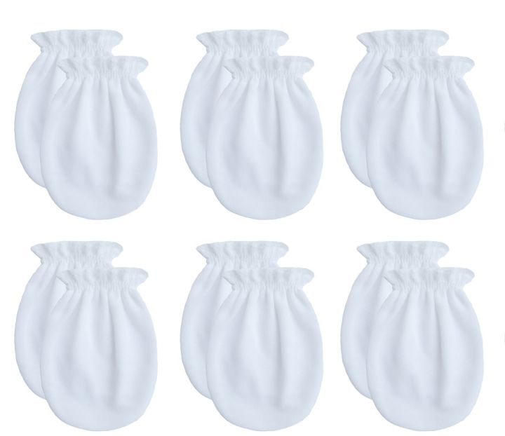 ถุงมือเด็กอ่อน-ถุงมือเด็กแรกเกิด-ถุงมือเด็กทารก-แพ็ค-6-คู่
